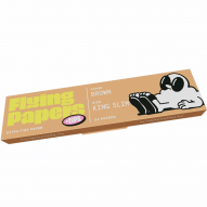 Papel Flying King Size Slim Brown, librillo de 33 papeles