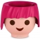 Maceta Cabeza Playmobil Lechuza Colores