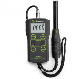 Medidor COMBO PORT&Aacute;TIL de PH y EC Milwaukee MW802