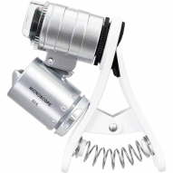 Microscopio Led 60x + ultravioleta CON PINZA
