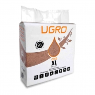 Cocopeat deshidratado-comprimido EMBOLSADO UGRO estructura gruesa 5 kg / 70 litros, con mycorrizas